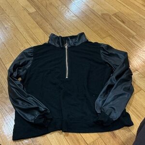 Generation Love Black Quarter zip Size Medium